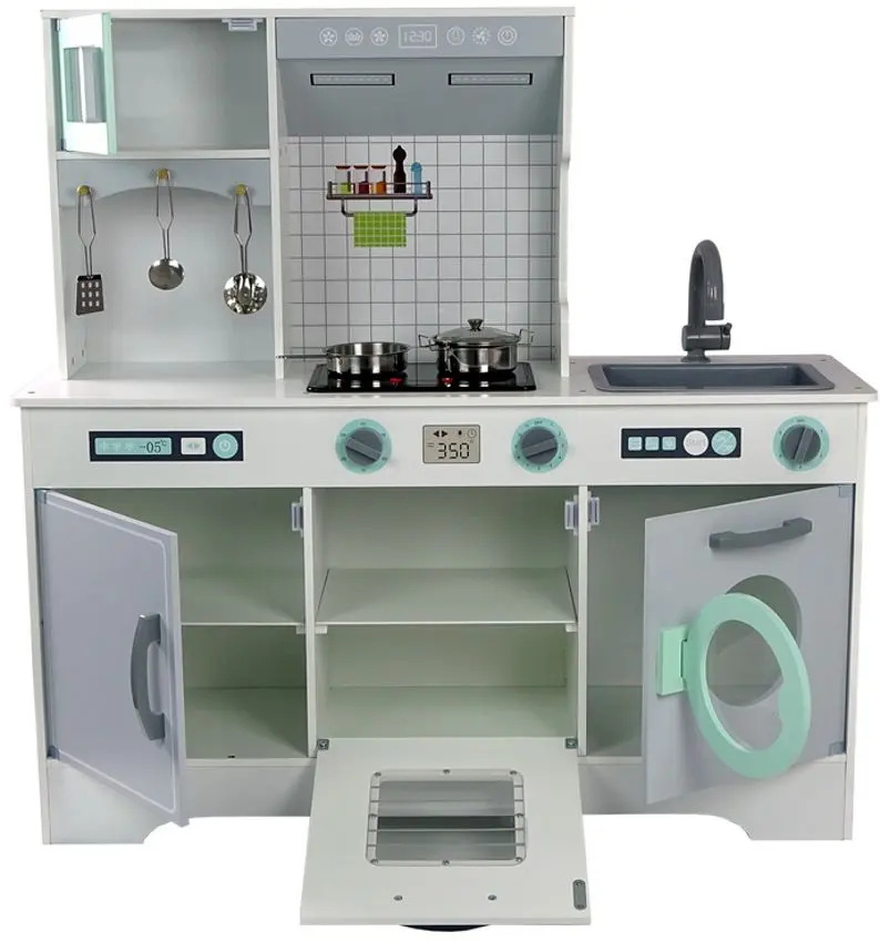 Игровая кухня LeanToys Sara (White/Mint) - 4