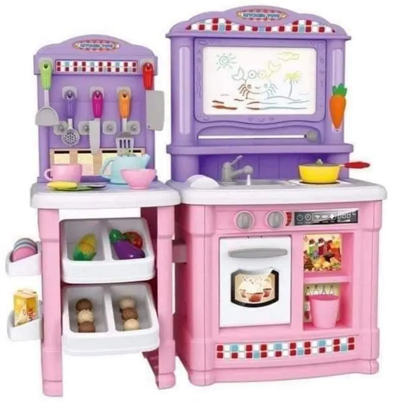 Игровая кухня LeanToys Super Chef Junior (Pink/Purple)