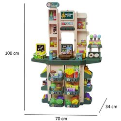 Игровой набор 2в1 LeanToys Kitchen Shop (Green/Beige) Thumb