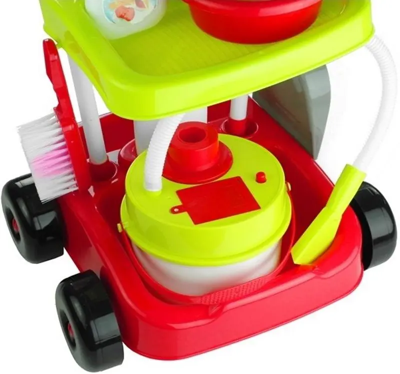 Игровой набор LeanToys Cleaning Trolley 3560 (Multicolor) - 3