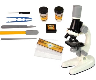 Set de joaca LeanToys Microscope 15459 (White)