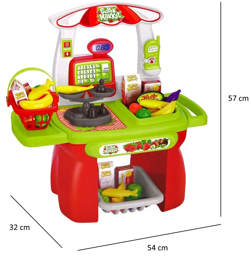 Игровой набор LeanToys Supermarket Set 12153 (Red/Green) - 3