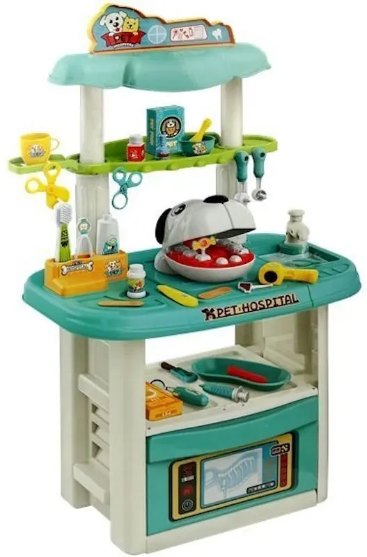 Игровой набор LeanToys Vet Dog Dentist (Green/Beige)