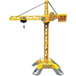 Подъемный кран на радиоуправлении LeanToys Tower Crane (Yellow)