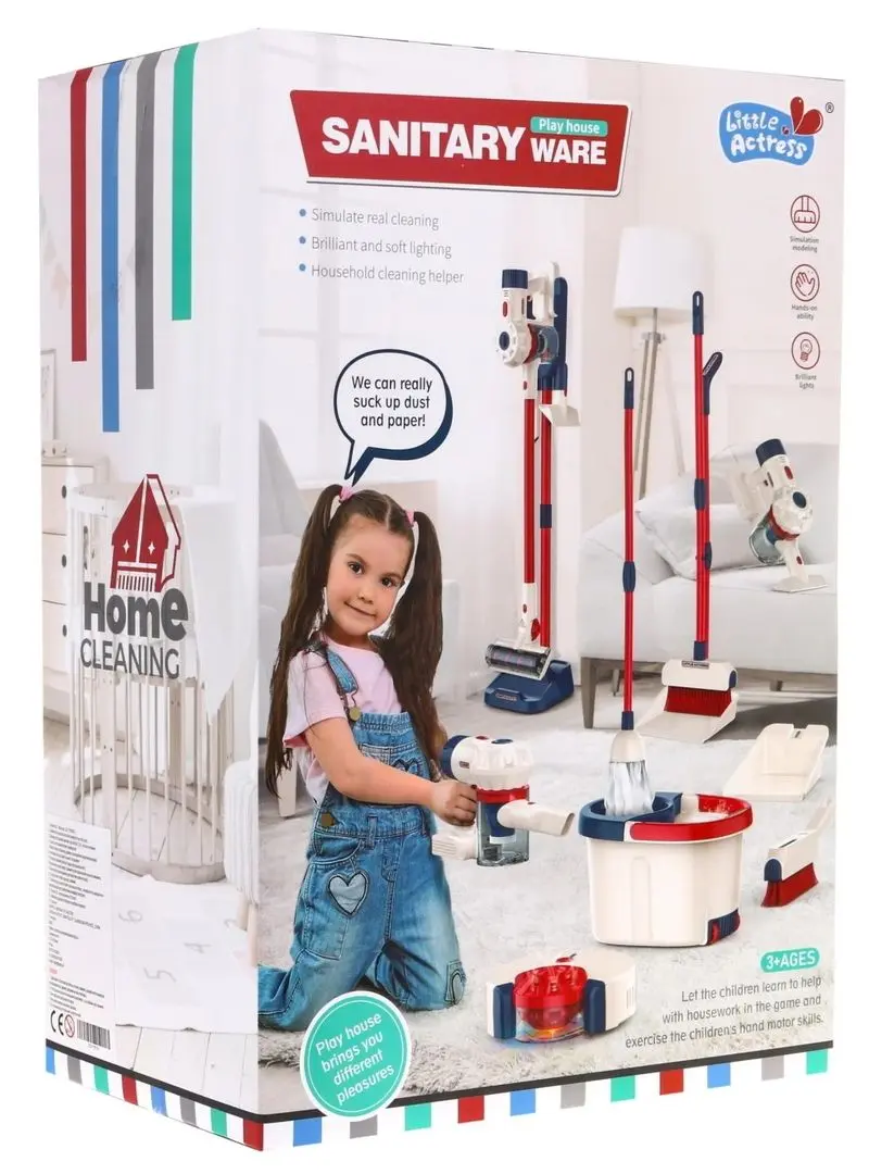 Игровой набор Little Actress Sanitary Ware YY6018-1 (Beige/Red) - 6