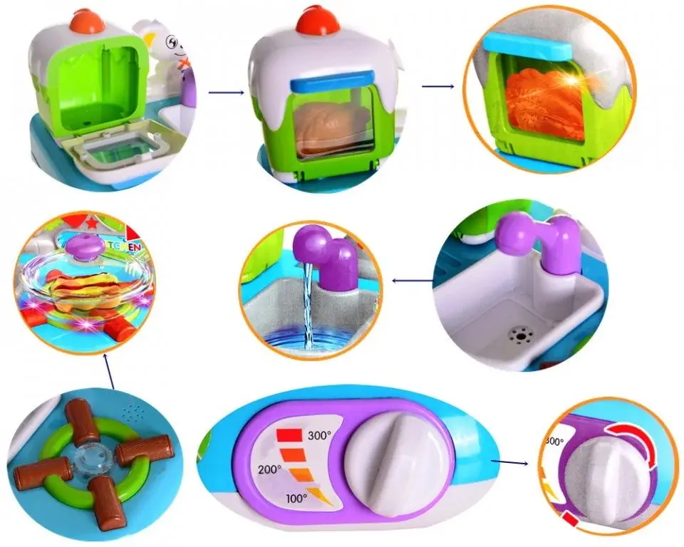 Игровой набор Malipen Mini Kitchen (Blue/White) - 4