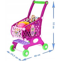 Carucior de cumparaturi pentru copii MalPlay 107229 (Pink) Thumb