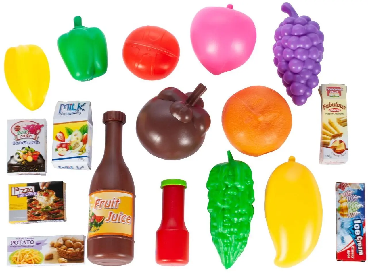 Carucior de cumparaturi pentru copii MalPlay 107229 (Pink)