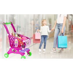 Carucior de cumparaturi pentru copii MalPlay 107229 (Pink) Thumb