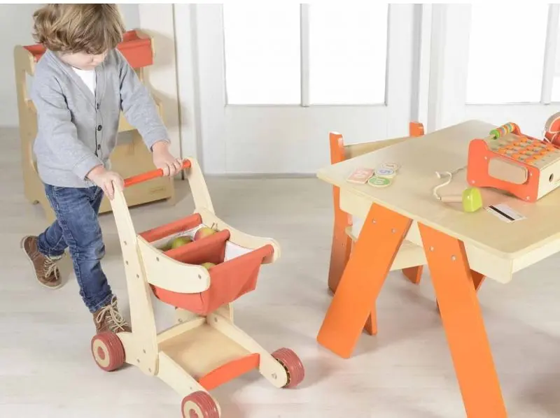 Игровая корзина для покупок Masterkidz MK04284 (Wood) - 4