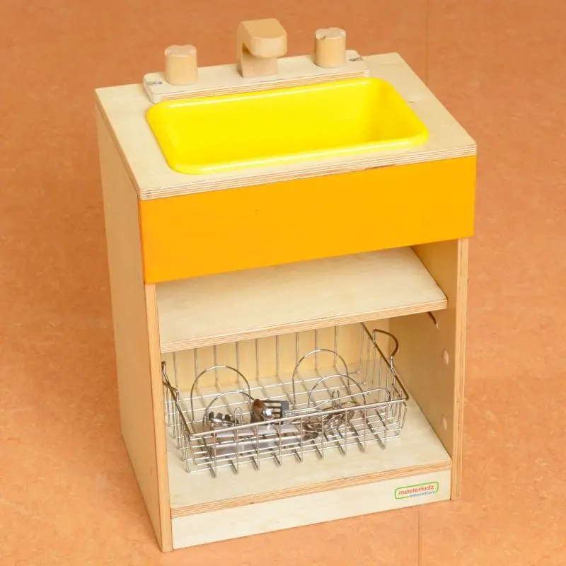 Игровая тумба с мойкой Masterkidz ME10230 (Wood/Yellow) - 3