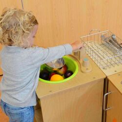 Игровой шкаф с раковиной Masterkidz ME03515 (Wood/Green) Thumb