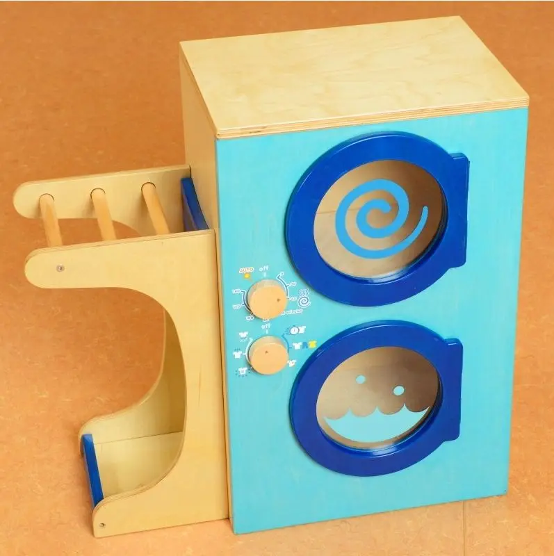 Стирально-сушильная машина Masterkidz ME10285 (Blue/Wood) - 3