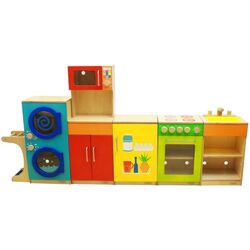 Стирально-сушильная машина Masterkidz ME10285 (Blue/Wood) Thumb