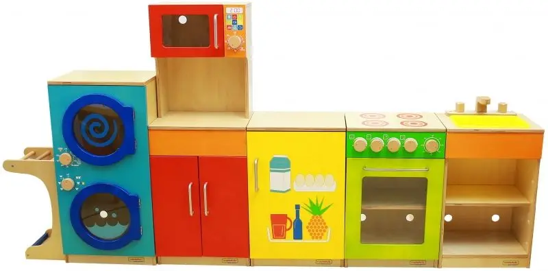 Стирально-сушильная машина Masterkidz ME10285 (Blue/Wood) - 4