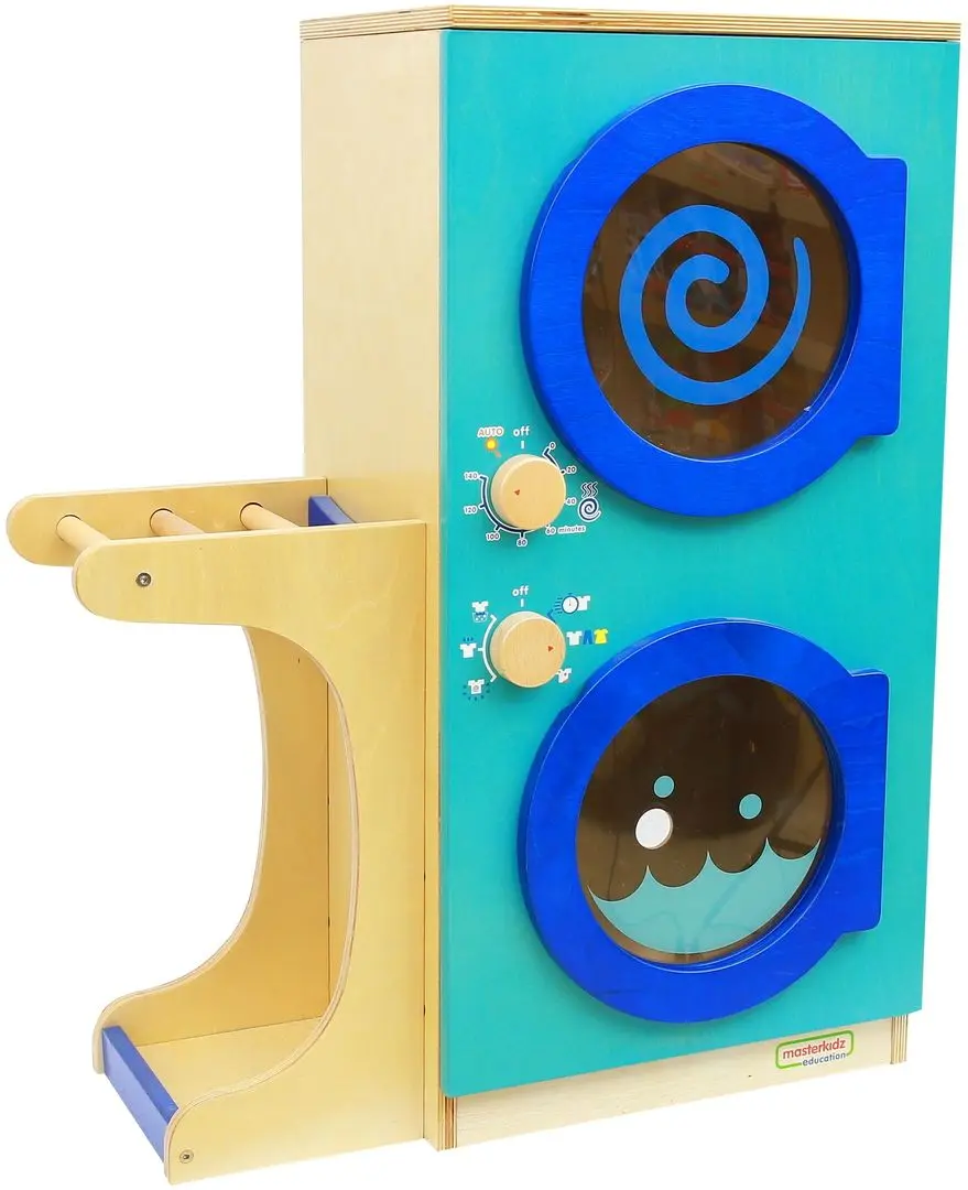 Стирально-сушильная машина Masterkidz ME10285 (Blue/Wood)