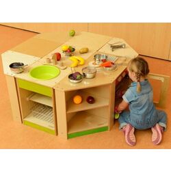 Угловой кухонный шкаф Masterkidz ME03553 (Wood/Green) Thumb