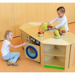 Угловой кухонный шкаф Masterkidz ME03553 (Wood/Green) Thumb