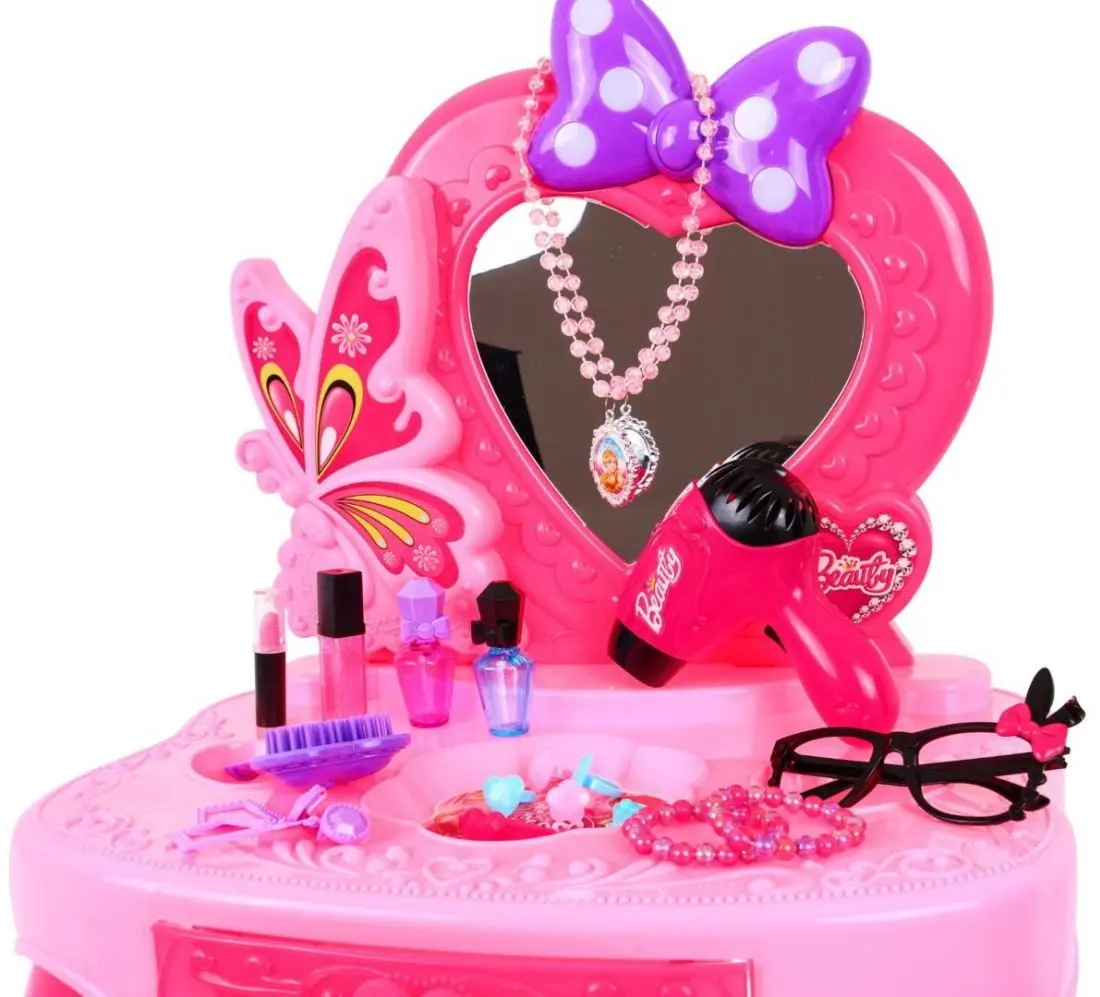 Masa de toaleta pentru copii Ramiz Beauty Little Princess (Pink)