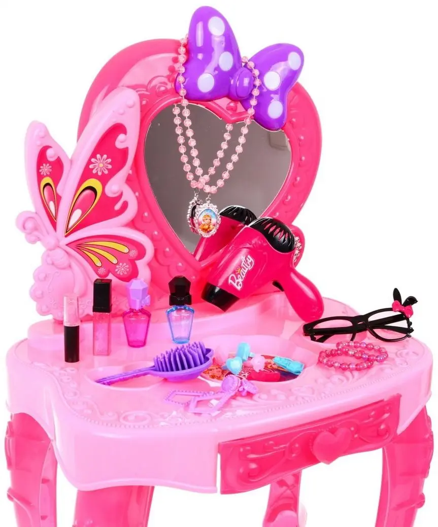 Masa de toaleta pentru copii Ramiz Beauty Little Princess (Pink)