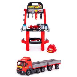 Игровой набор Polesie Super Mecanic + Volvo 29627 (Red)