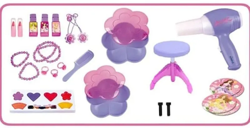 Masa de toaleta pentru copii Procart 105657 (Pink/Purple)