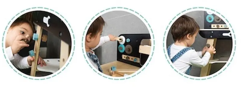 Set de joaca Procart W03D140 (Black/Wood)