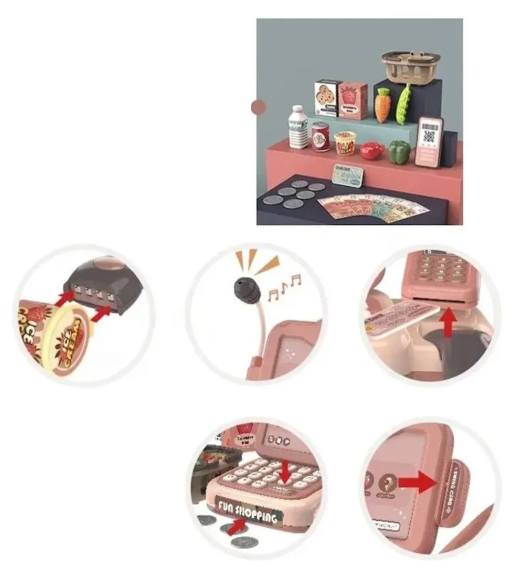 Игрушечный кассовый аппарат Procart GL578864 (Pink)