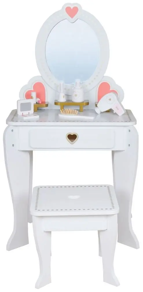 Set masa de toaleta pentru fetite Procart W08H102B (White)