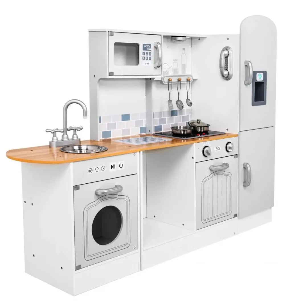 Bucatarie de joaca Ramiz Corner Kitchen PH02D010 (White/Brown) - 3