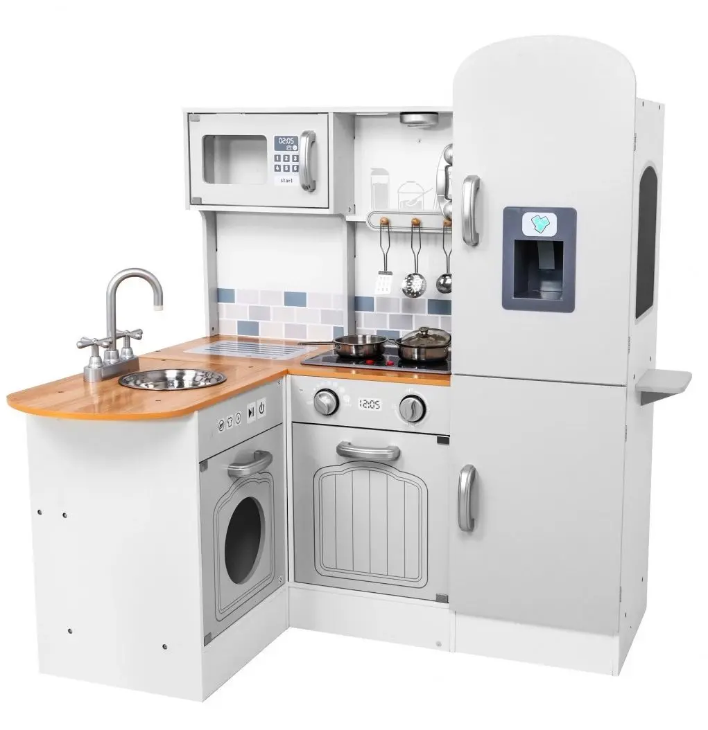 Bucatarie de joaca Ramiz Corner Kitchen PH02D010 (White/Brown)