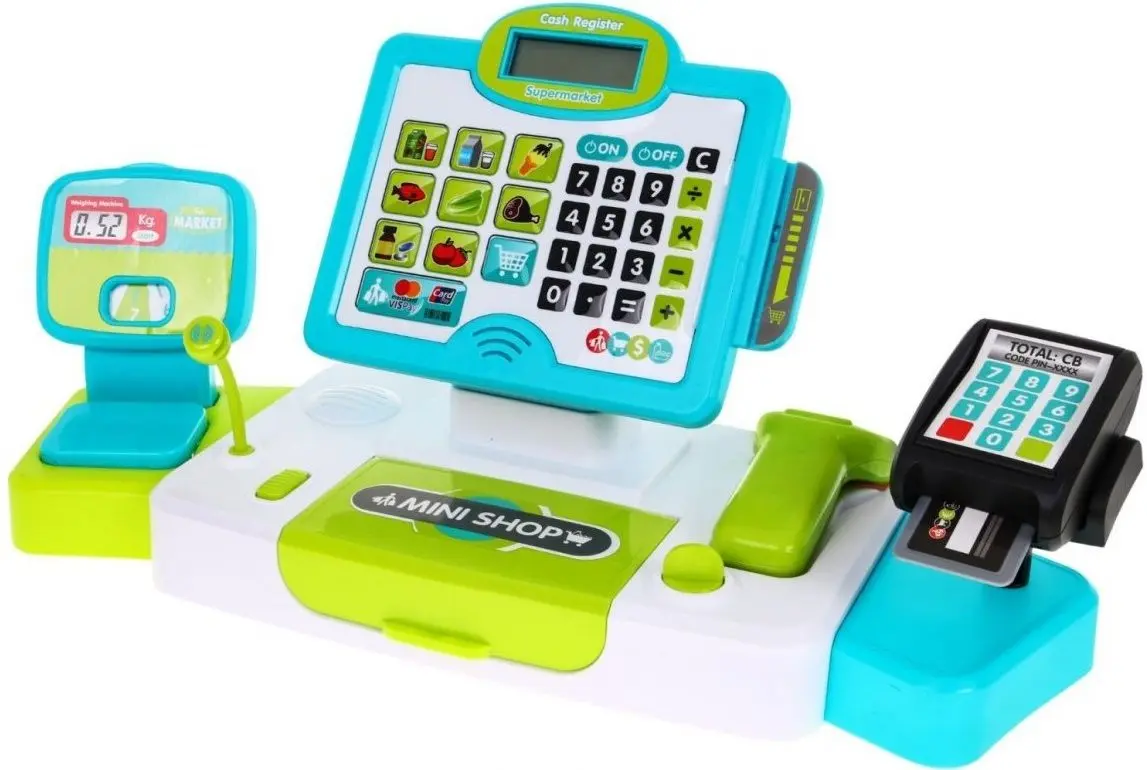 Игрушечный кассовый аппарат с аксессуарами Ramiz Happy Сashier (Multicolour)