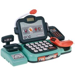 Jucarie casa de marcat cu accesorii Ramiz Happy Shopping (Multicolour) Thumb