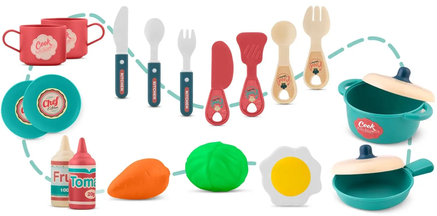 Bucatarie de joaca Ricokids 772900 (Pink)