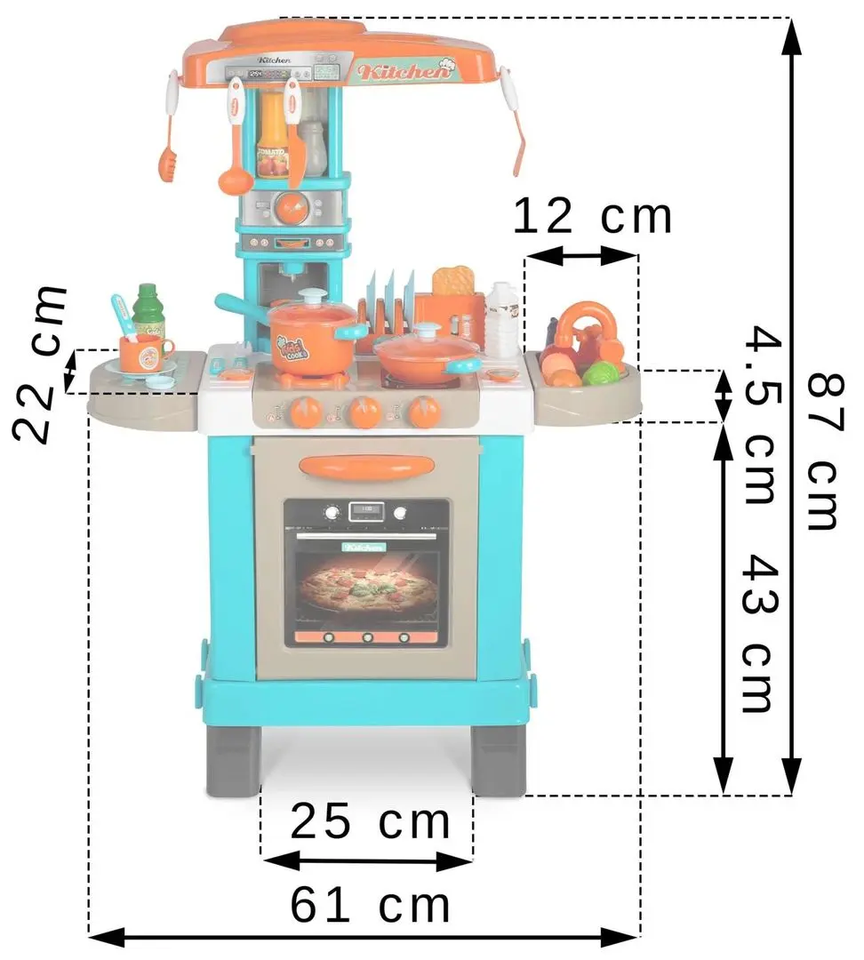 Игровая кухня Ricokids 773100 (Blue/Orange)