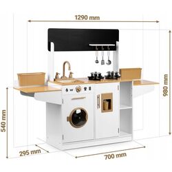 Bucatarie de joaca Ricokids RC-836 (White) Thumb