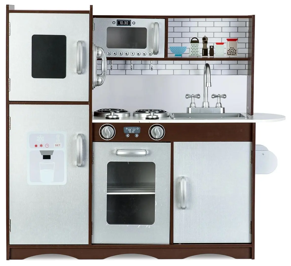 Bucatarie de joaca Ricokids Retro (Brown/White)