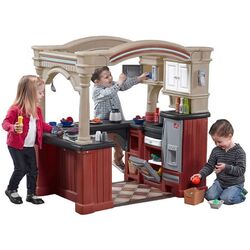Игровая кухня Step2 Grand Walk-In Kitchen (Beige/Burgundy) Thumb
