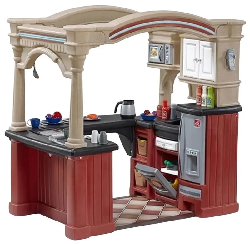 Игровая кухня Step2 Grand Walk-In Kitchen (Beige/Burgundy)