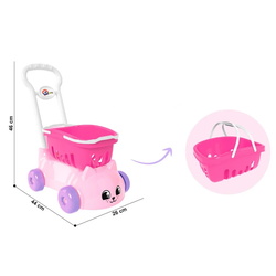 Carucior de cumparaturi pentru copii TechnoK 7587 (Pink) Thumb