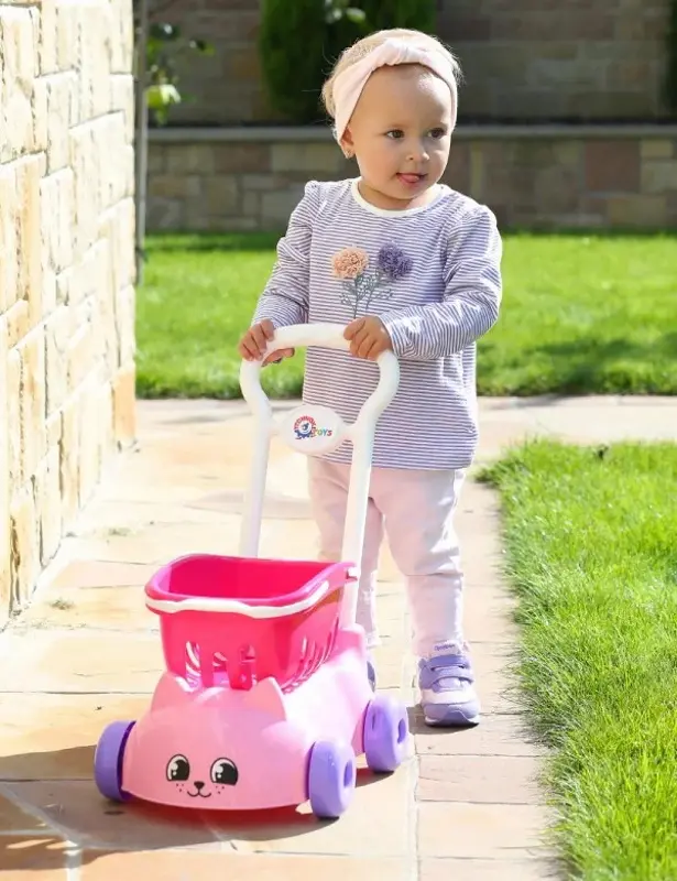 Carucior de cumparaturi pentru copii TechnoK 7587 (Pink)
