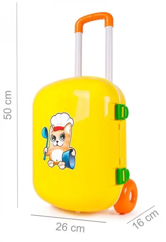 Set de bucatarie in troliu TechnoK 6078 (Yellow)