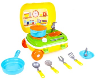 Set de bucatarie in troliu TechnoK 6078 (Yellow)