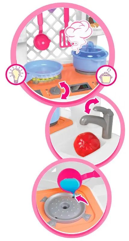 Bucatarie de joaca ТехноК 6696 (Pink)