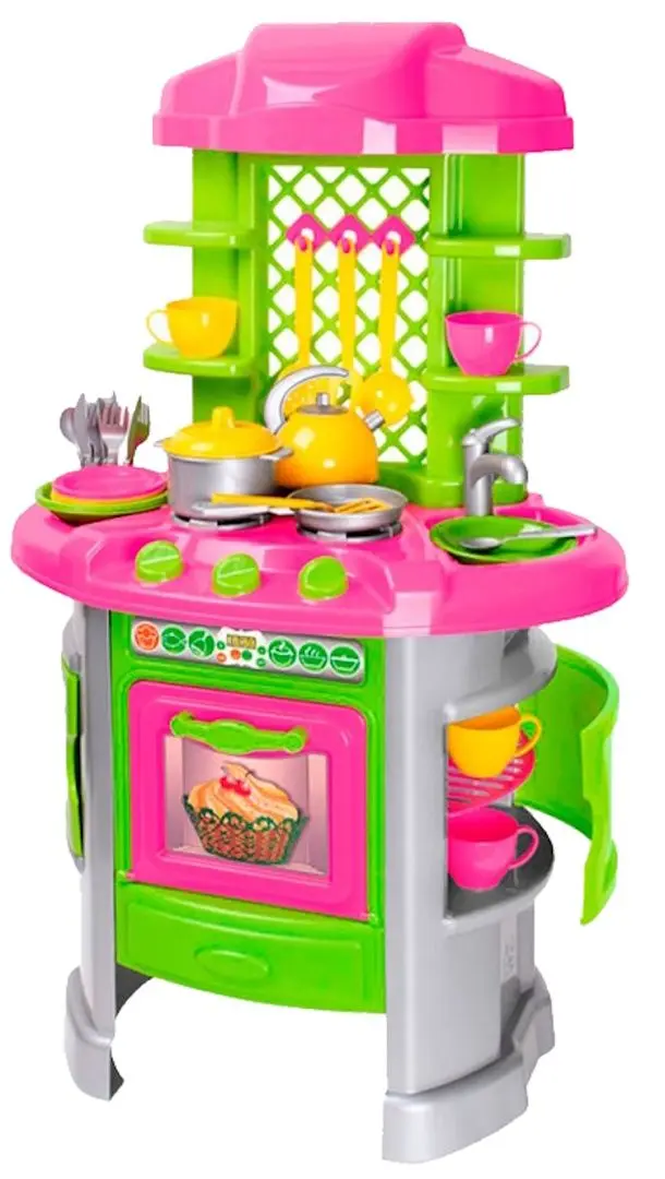 Bucatarie de joaca ТехноК Kitchen 8 0915 (Pink/Green)
