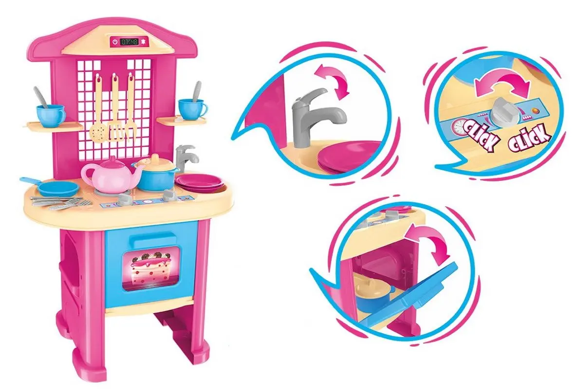 Bucatarie de joaca ТехноК My First Kitchen 3039 (Pink/Blue)