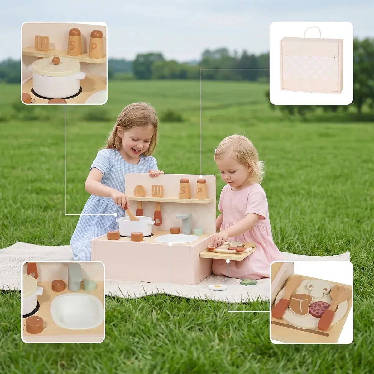 Игровая кухня Tooky Toy TJ754 (Beige) - 6
