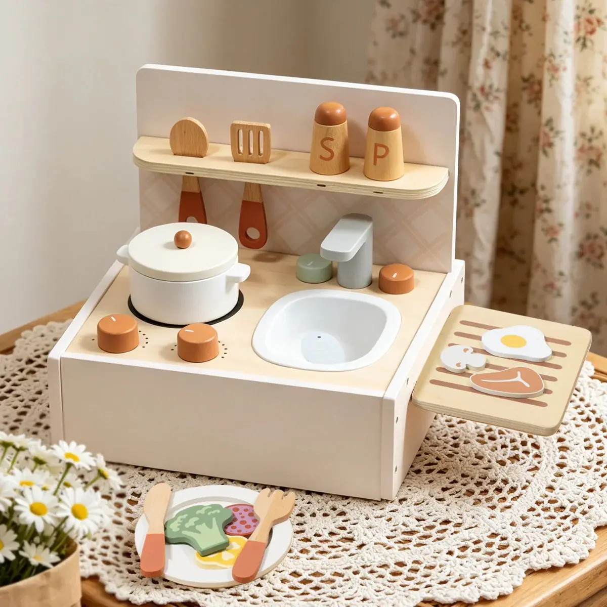 Игровая кухня Tooky Toy TJ754 (Beige) - 2