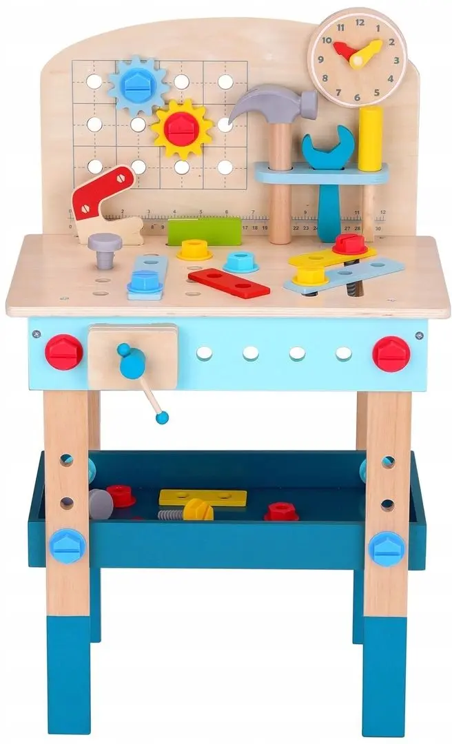 Игровой набор Tooky Toy Work Bench TK399 (Wood/Blue) - 2