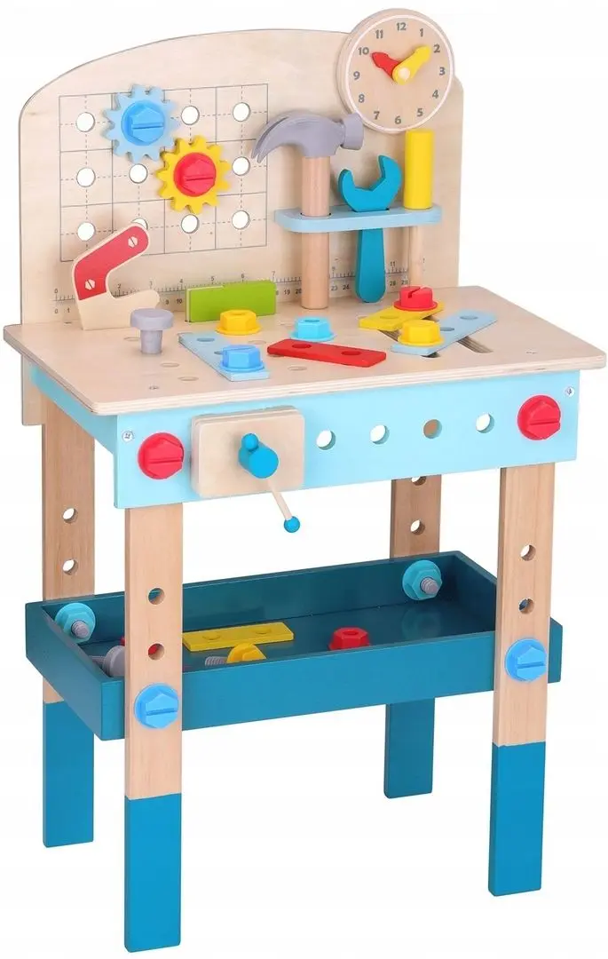 Игровой набор Tooky Toy Work Bench TK399 (Wood/Blue) - 3